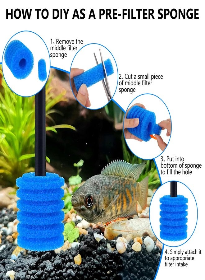 fishkeeper Bio Filter Sponge for Aquariums - 3 Pack, Washable and Reusable, Replacement Biological Filter Sponge Media for Fish Tanks - Image 5